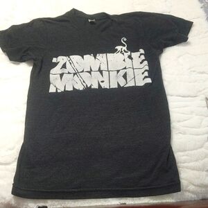 American Apparel Black Zombie Monkie XS Tee